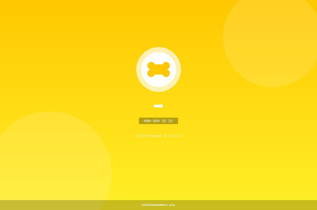Telefoonnummer van ANWB: 088-269 22 22