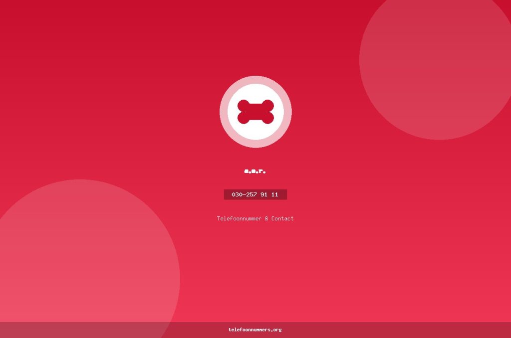Telefoonnummer van a.s.r.: 030-257 91 11