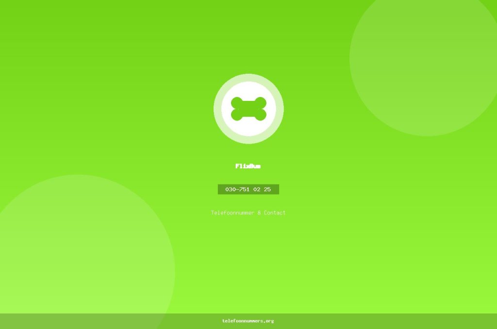 Telefoonnummer van FlixBus: 030-751 02 25